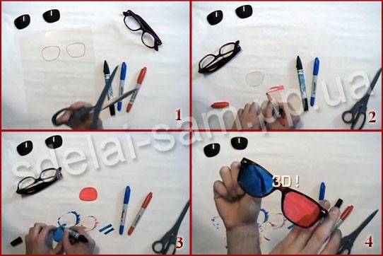 Как сделать свои 3d-очки